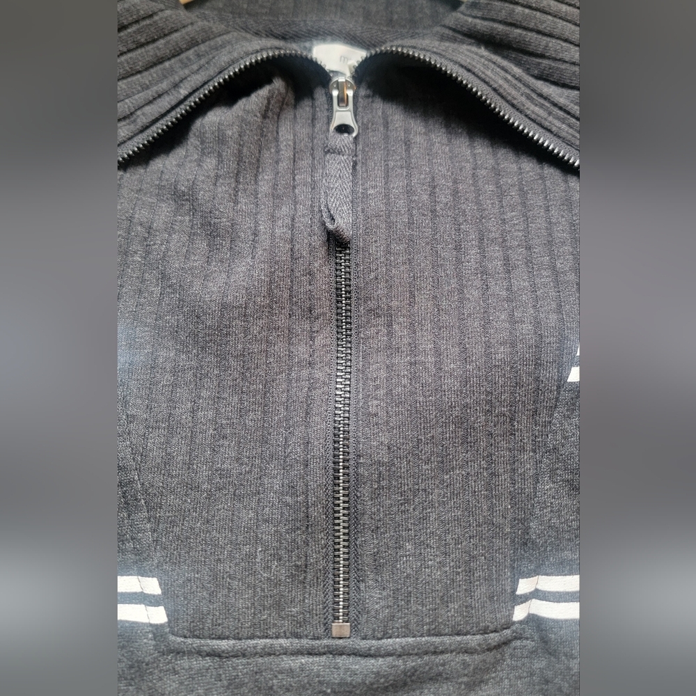 Maurices Gray Zip Up Sweater